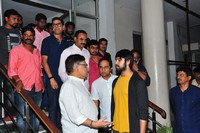 Chiranjeevi watching at Vijetha Movie